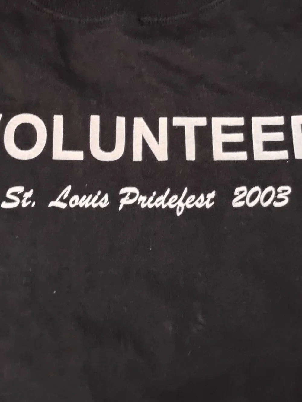 Vintage Queer As Folk St. Louis Pridefest Volunteer T-Shirt